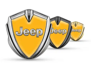 Jeep Silicone Emblema Badge Stile Pro Inox